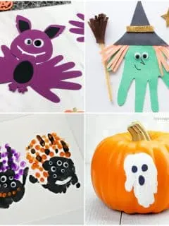 halloween handprint crafts collage