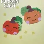 happy paper pumpkin craft pin 3