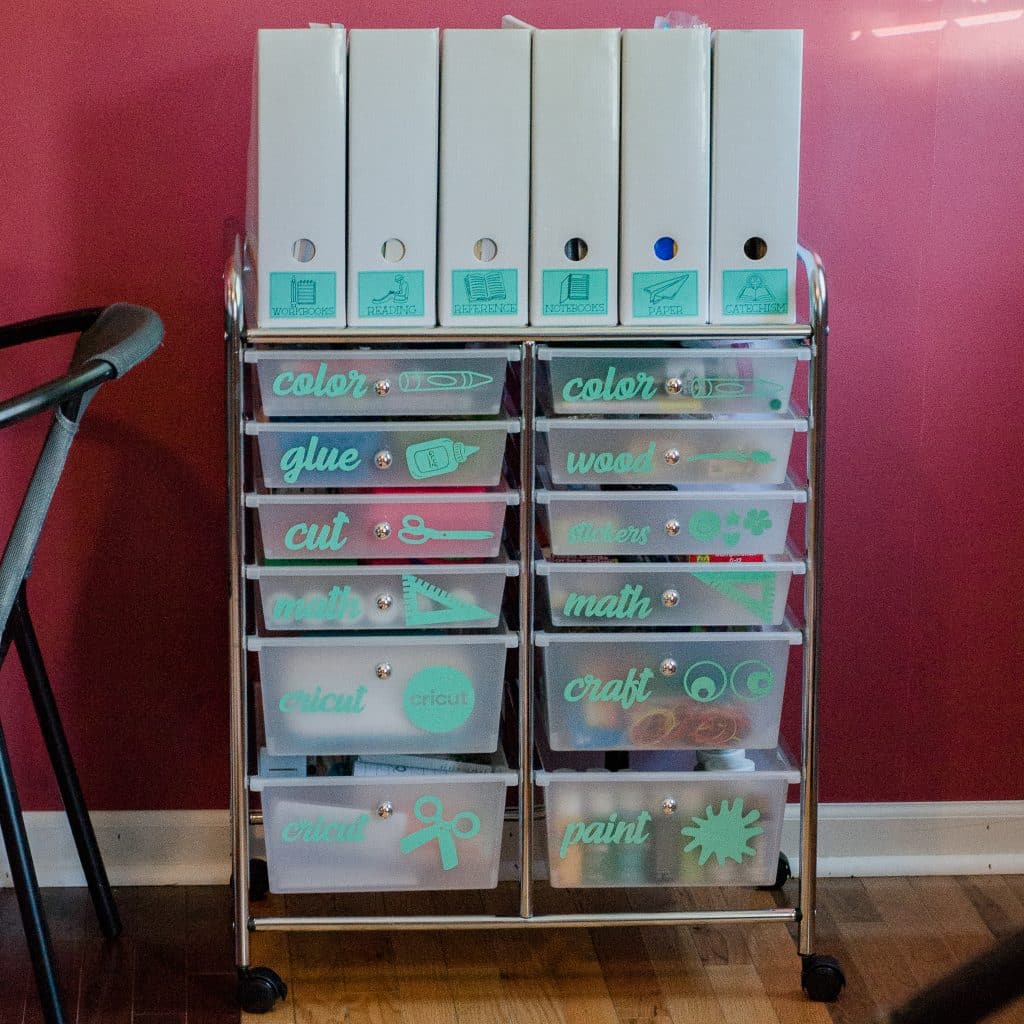 Organize Your Homeschool Resources with Cricut Glue Sticks and Gumdrops