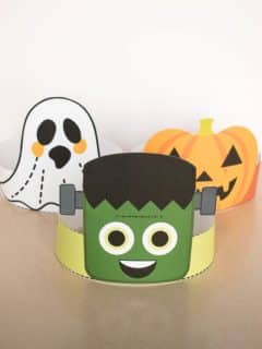Halloween headbands with Frankenstein in front