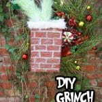 image of the wreath that reads DIY Grinch Wreath