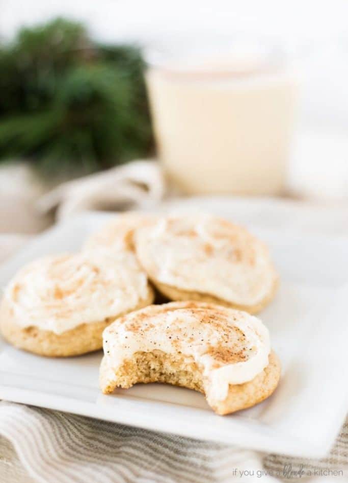 eggnog cookies with frosting