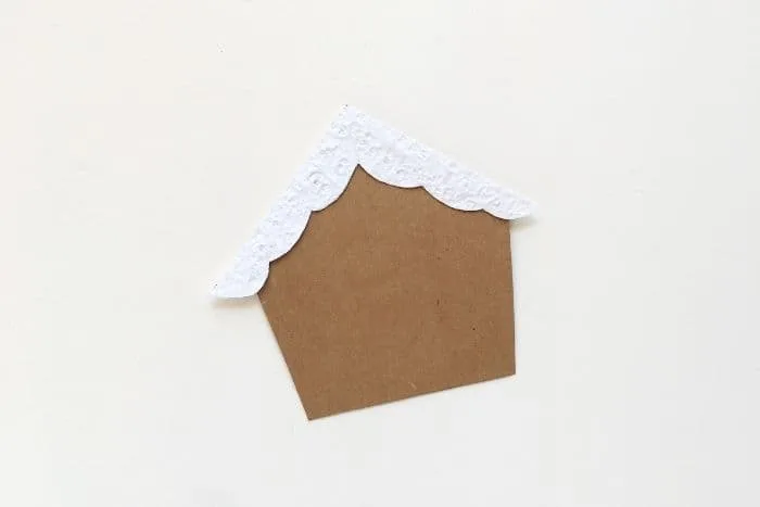 Easy Gingerbread House Craft with Free Printable Template