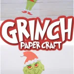 grinch paper craft pin collage