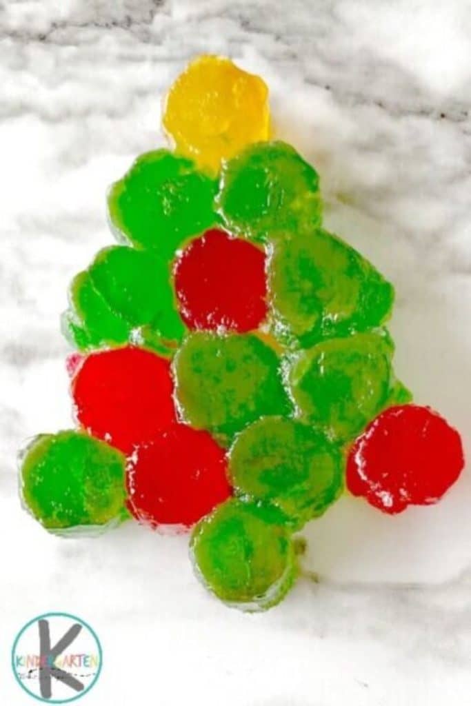 ornaments made from melting gumdrops