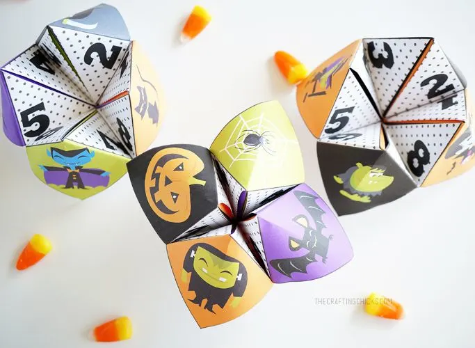 halloween cootie catchers from the crafting chicks