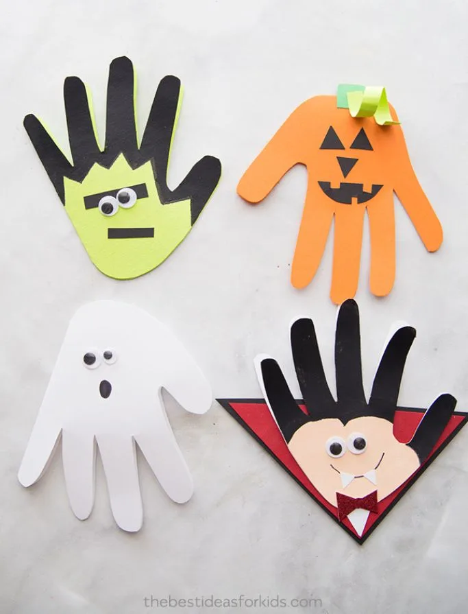 halloween handprint keepsakes by the best ideas for kids
