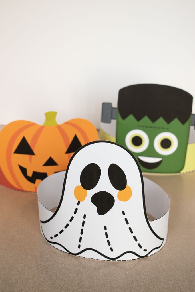 ghost headband printable halloween craft