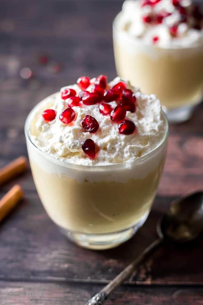 eggnog pudding made from scratch