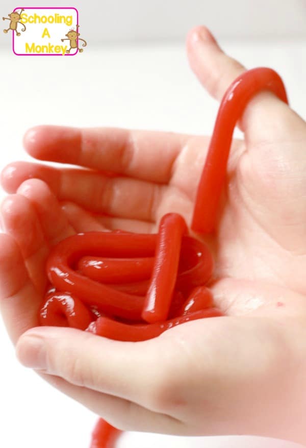edible worms made out of jello