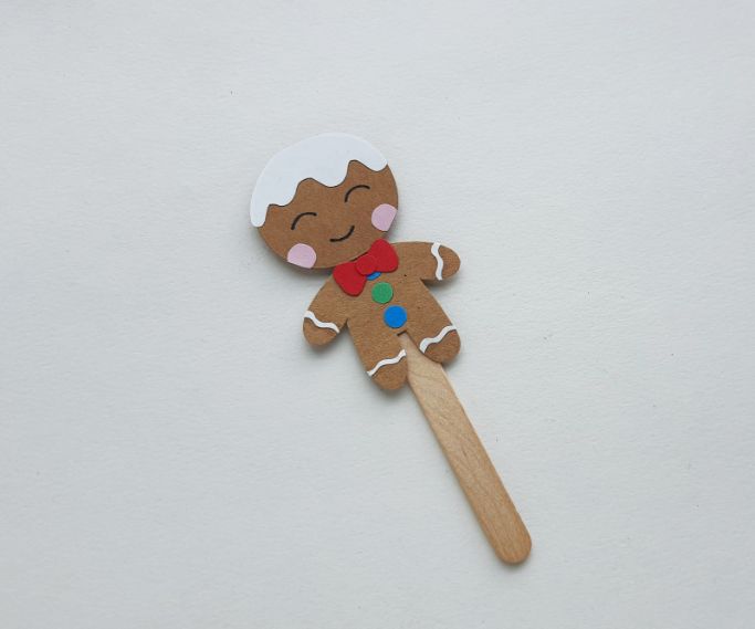 gingerbread man bookmark completed