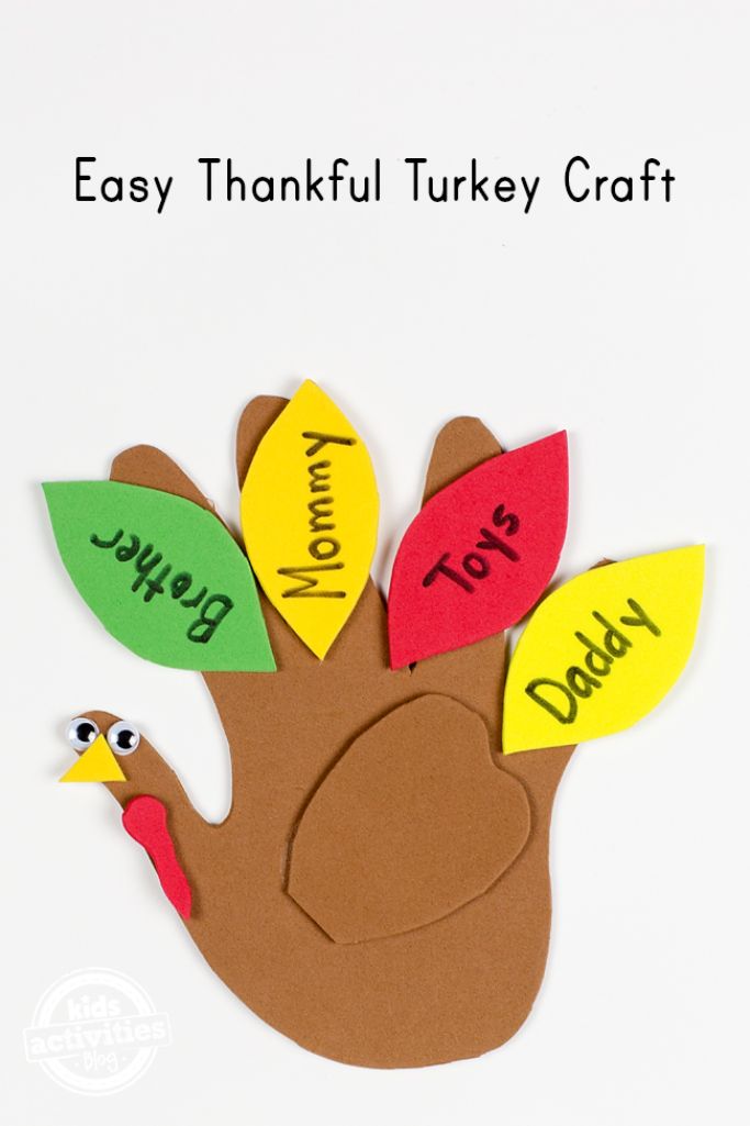 handprint thankful turkey by Kids Activities