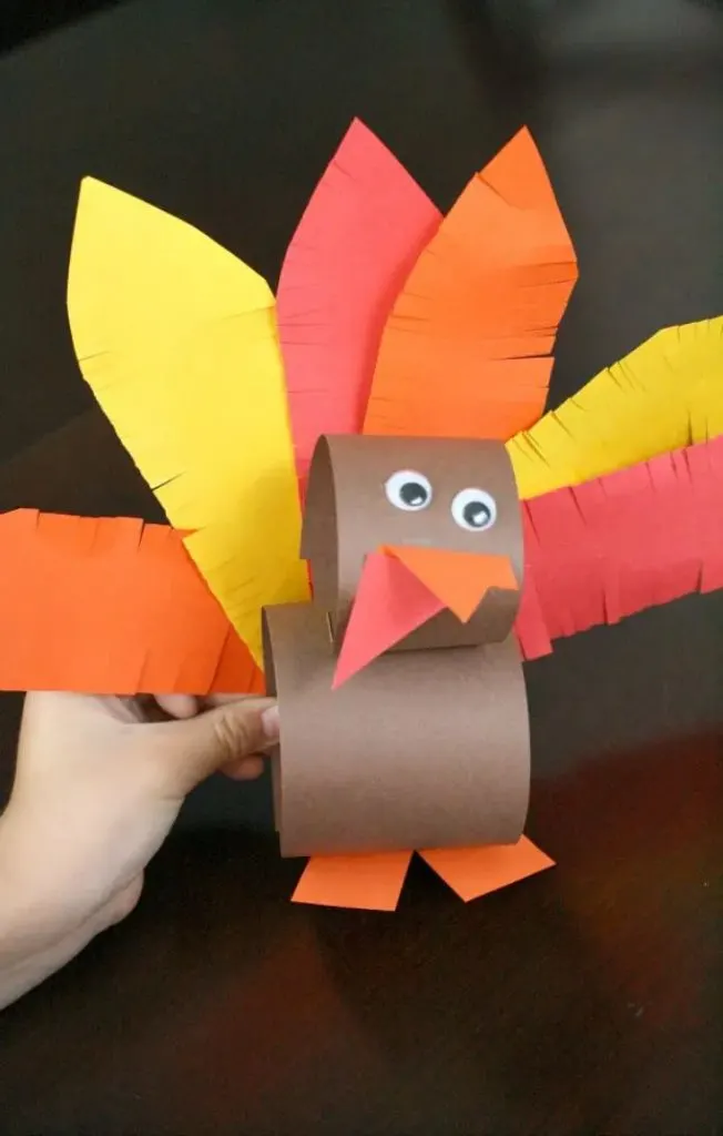 paper roll turkey from Fantastic Fun and Learning