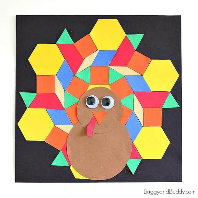 pattern block turkey by Buggy and Buddy