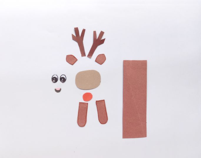 pieces of the reindeer bookmark template