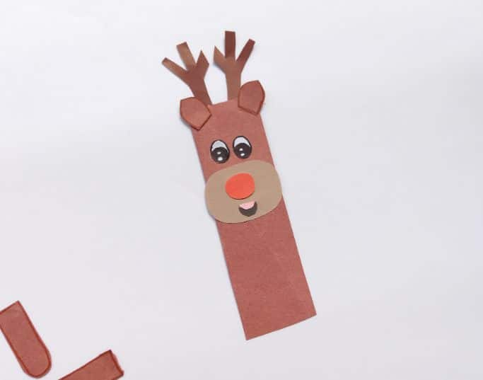 antlers added to reindeer craft