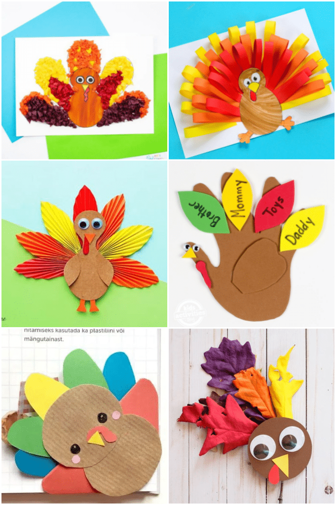 30 Easy Turkey Crafts for Kids of All Ages – Glue Sticks and Gumdrops