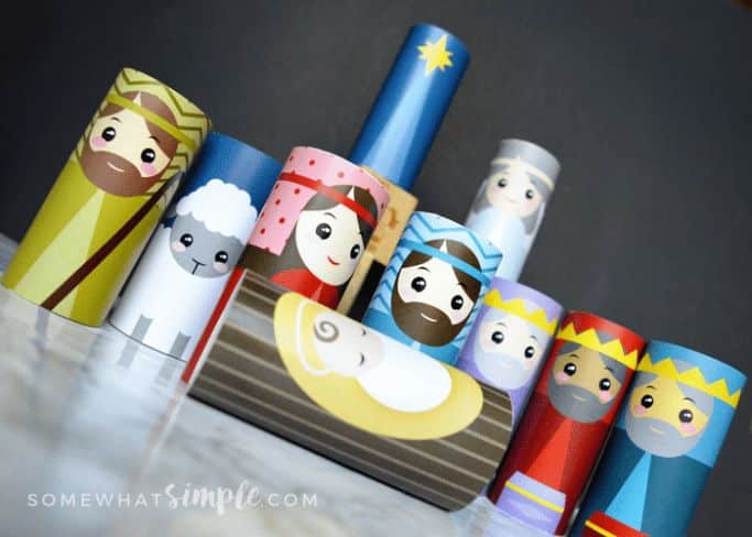 toilet paper tube nativity set