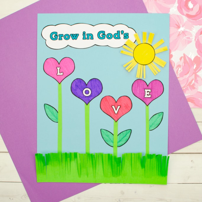 a flower craft about God's Love