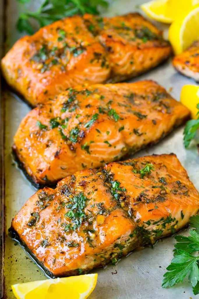 easy baked salmon on sheet pan
