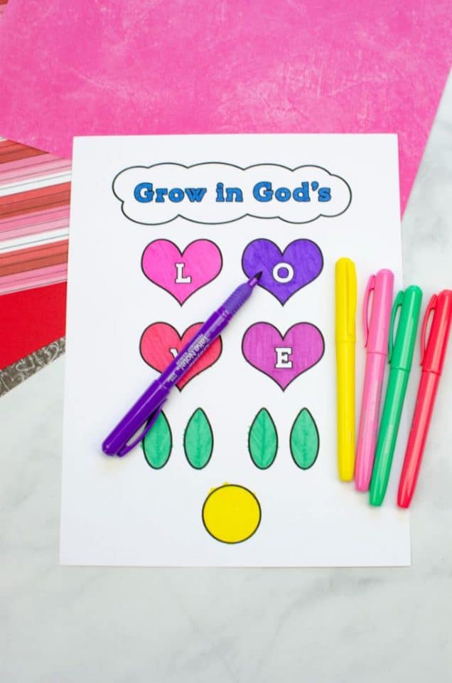 God's Love Sunday School Valentine Craft