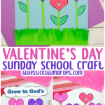 long pin collage for the Grow in God's Love Craft