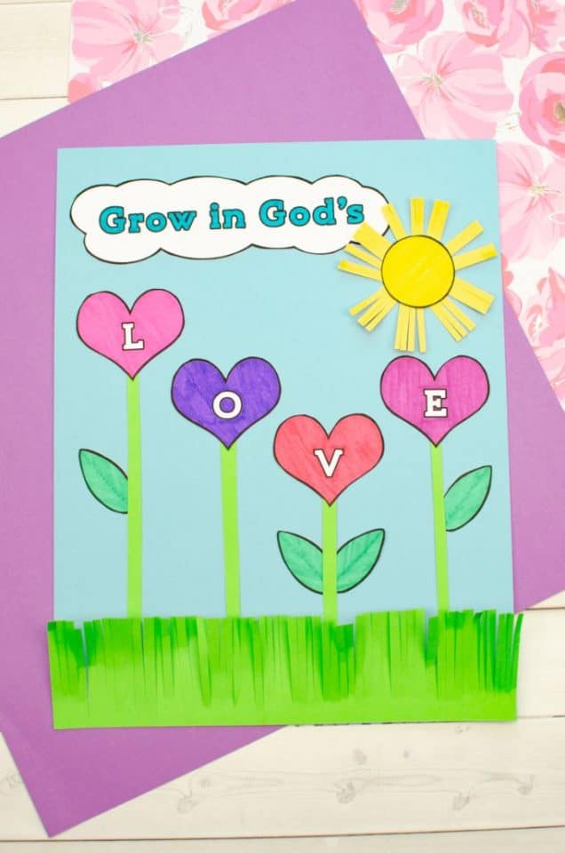 God's Love Sunday School Valentine Craft