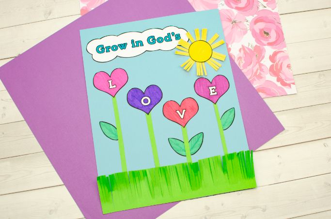 cute craft about God's love for Valentine's Day