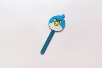 Cute DIY Angry Birds Bookmarks with Free Printable Template