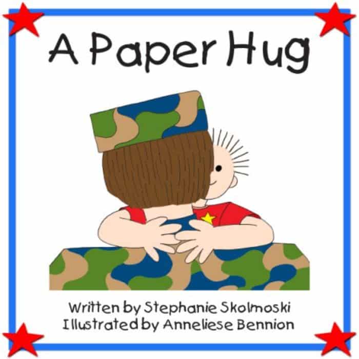 a paper hug deployment book for kids