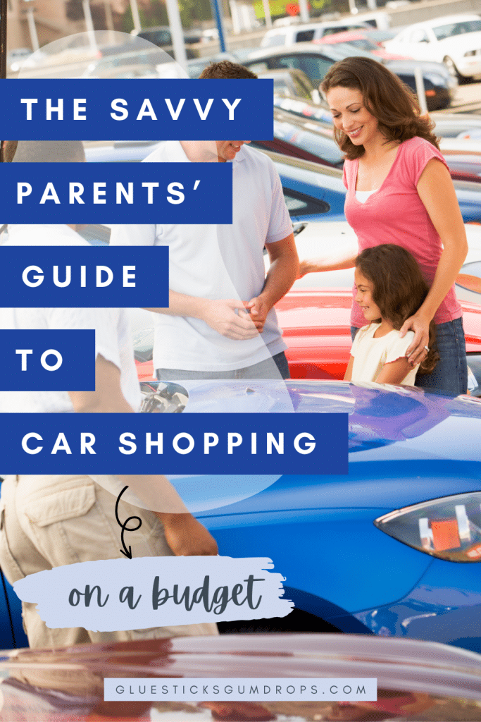 parents and child shopping for budget friendly family cars