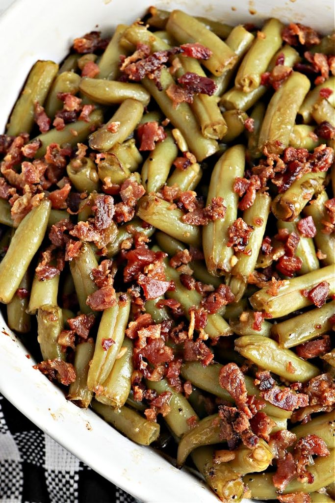 green beans and bacon