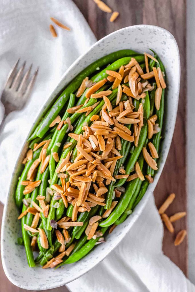 green beans with almonds