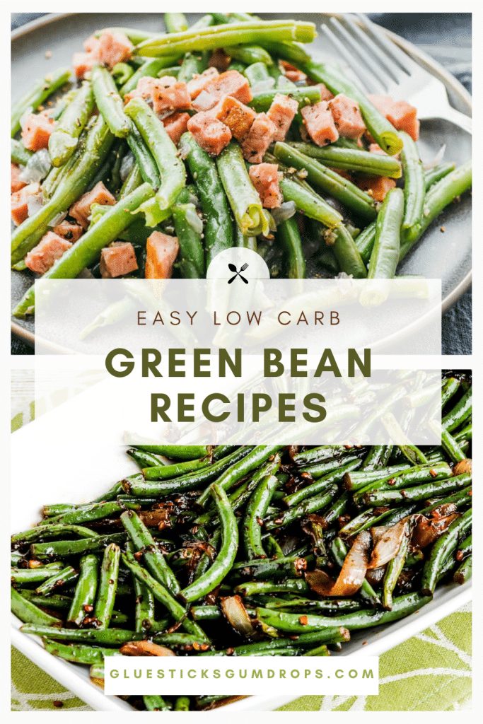 keto green bean recipes collage image