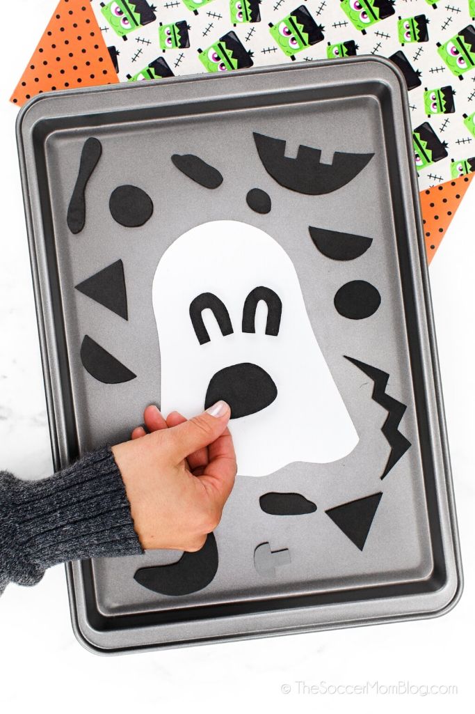 mix and match magnet ghost craft for halloween