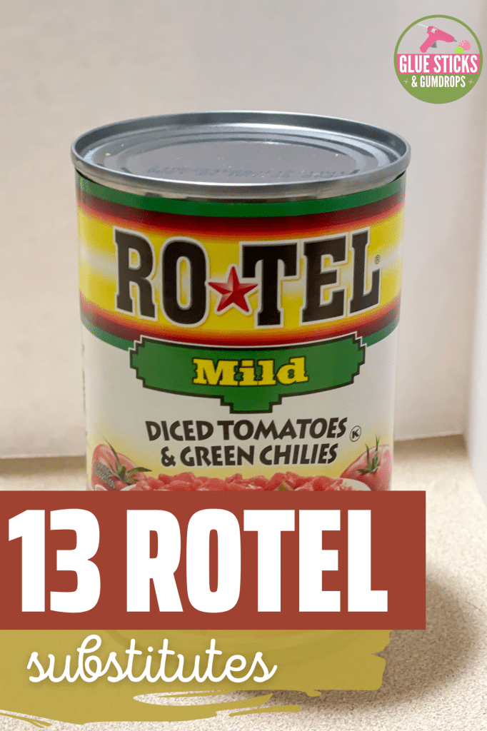 image of can of rotel for a post about substitute for rotel tomatoes
