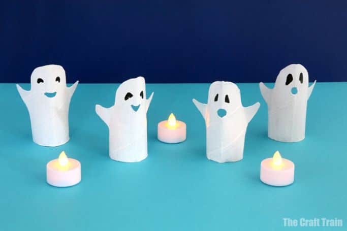toilet roll ghost craft
