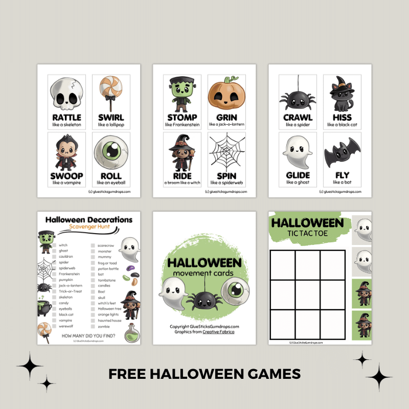 various halloween games printables