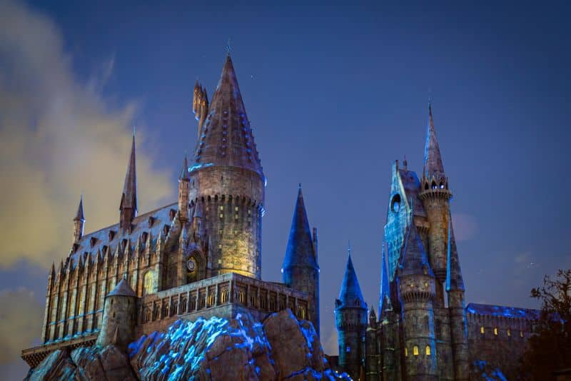 hogwarts castle at Universal in Tokyo