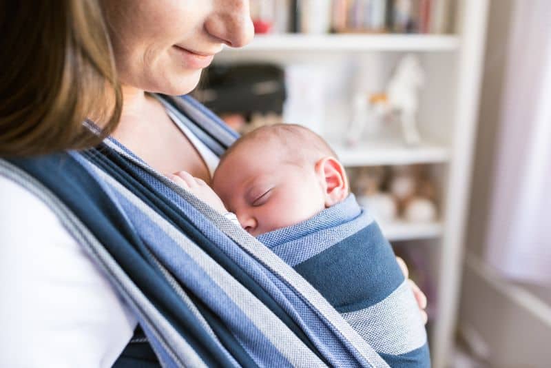 babywearing in sling