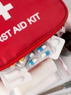 image of first aid kit you should keep in car