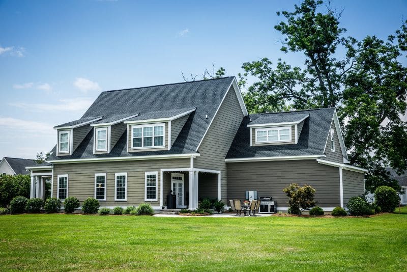 home with beautiful siding