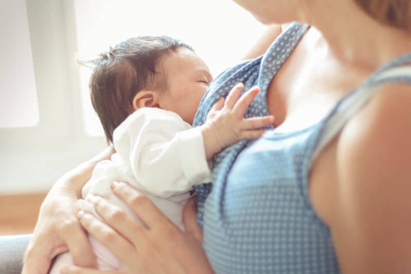 mother breastfeeding baby