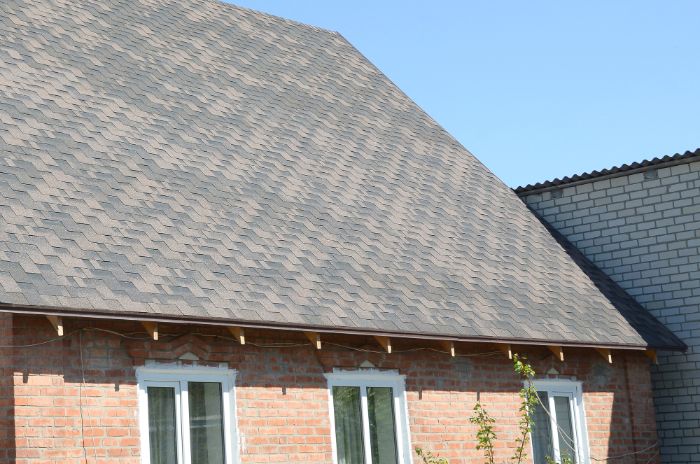 shingled roof on house