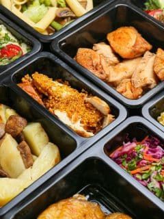 meals prepped in ready-to-go containers