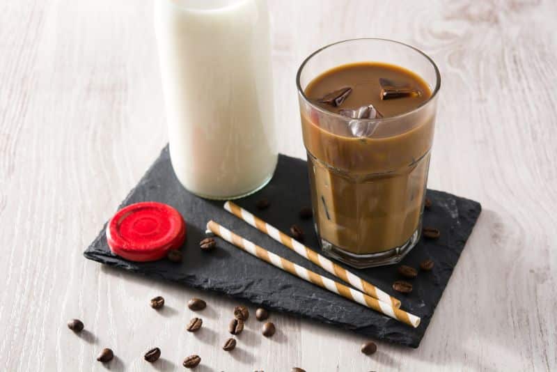 iced coffee with milk