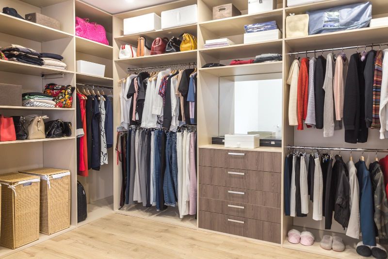 large organized closet