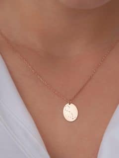 necklace pendant with constellation personalization