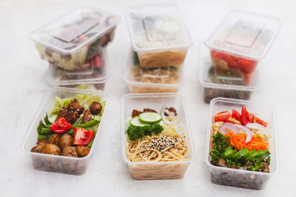 healthy meal preps in containers