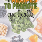 image of eye-healthy foods with text overlay